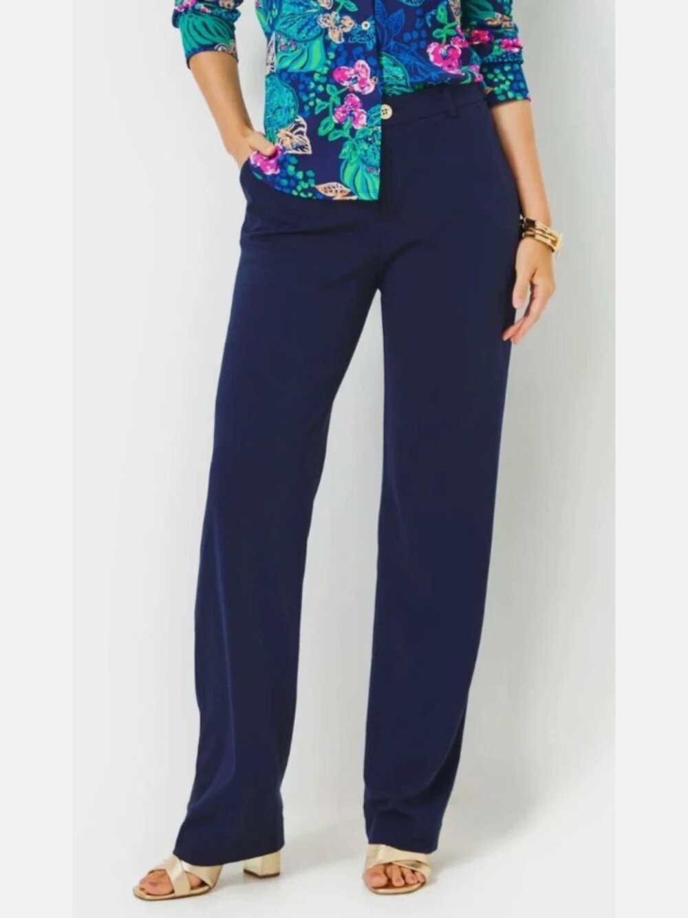 Lilly Pulitzer Women's Lyndie Pant True Navy - Size 6